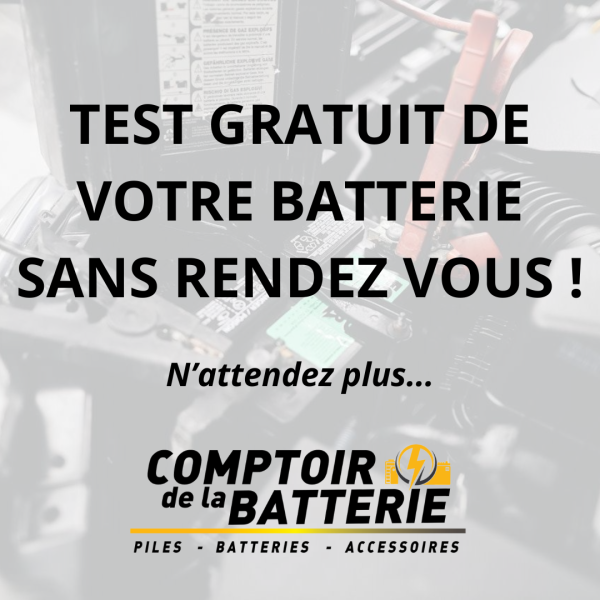 Test gratuit batterie - Comptoir de la Batterie