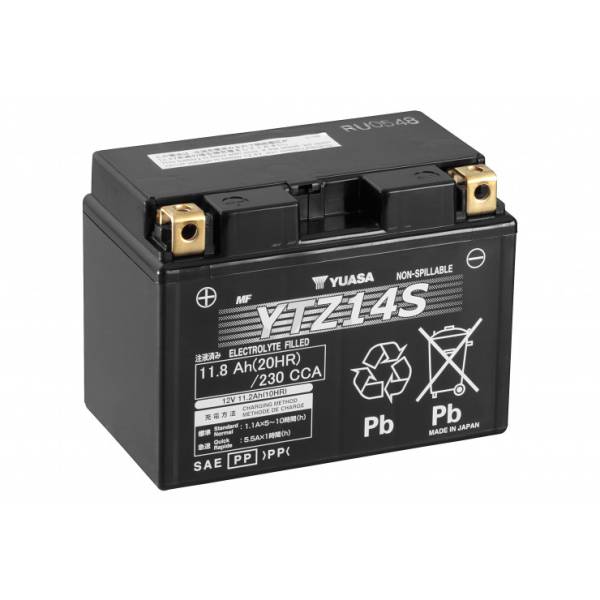 Batterie moto yuasa YTZ14S - Le Comptoir de la batterie